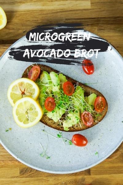 Microgreen Avocado Brot