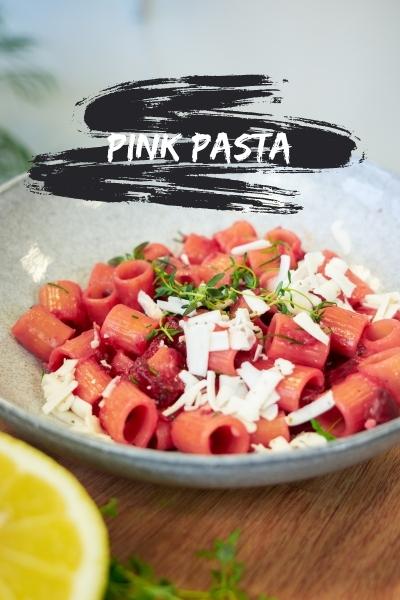 Receta de pasta rosa para primavera